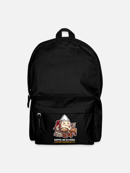 Gipfel im Schnee Kaiserschmarrn - Rucksack - Schwarz