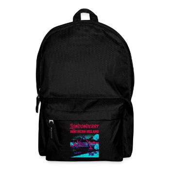 View Retro Londonderry Northern Ireland City - Rucksack - Schwarz - Vorne