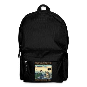 Hokusai Giant Frog Japanese Ukiyo-e Parody Art - Rucksack - Schwarz - Vorne