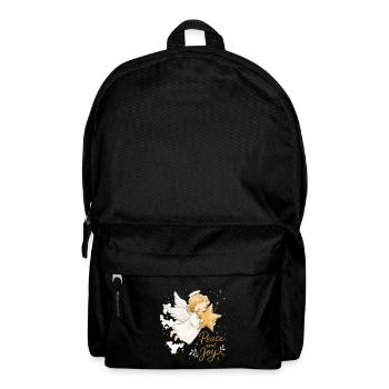 Aquarell Weihnachtsengel mit Stern - Rucksack - Schwarz - Vorne