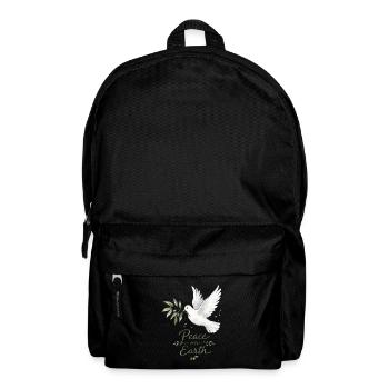 Frieden auf Erden, Taube - Rucksack - Schwarz - Vorne