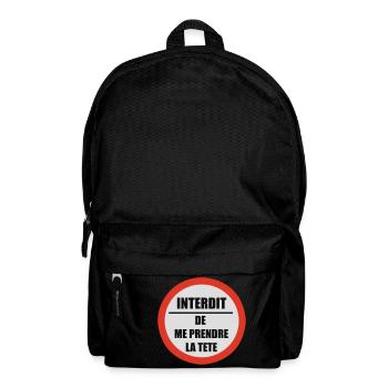 Verbotene, um meinen Kopf zu nehmen - Rucksack - Schwarz - Vorne