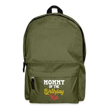 Circus Birthday Party Mama Theme Ringmaster - Backpack - olive green - Front