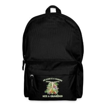 Vegan Vegetarian Vegetable Garden I Gift - Backpack - black - Front