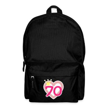 70th Birthday Princess Crown - Backpack - black - Front