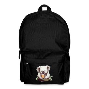 Niedlicher Koala Entspanntes Tier Kaffeebecher - Rucksack - Schwarz - Vorne