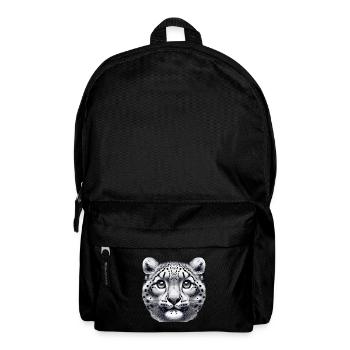 Schneeleopard Leopard Weißer Leopard - Rucksack - Schwarz - Vorne