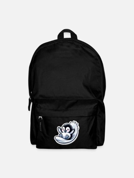 Niedliche Pinguine Kleiner Pinguin Pinguin-Liebhaber - Rucksack - Schwarz