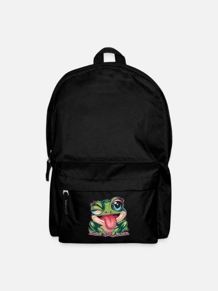 Ästhetischer Frosch Frösche für einen Frosch - Rucksack - Schwarz
