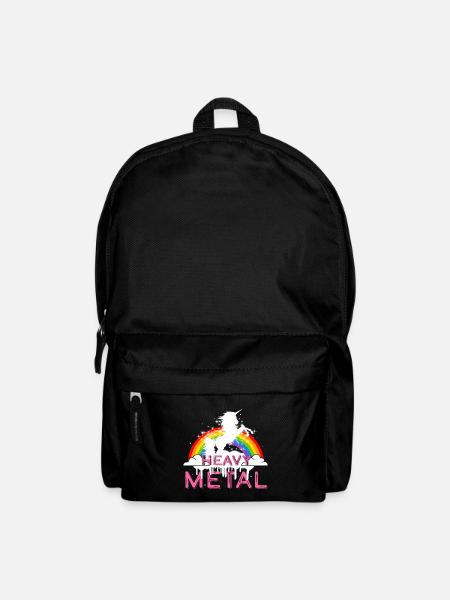 Heavy Metal Unicorn Music - Backpack - black