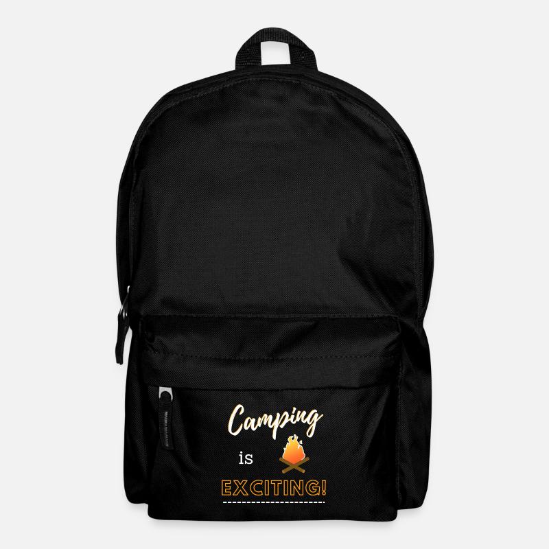Camping is exciting! - Backpack - black