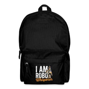 Robotics lover Robo-whisperer robot engineer - Backpack - black - Front