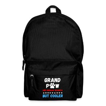 Vater Großvater Grandpaw Vatertag Hund Pfote Cool - Rucksack - Schwarz - Vorne