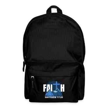 Faith - Christian Gift Idea Faith Mountains - Backpack - black - Front