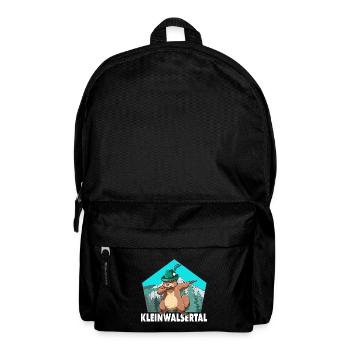 Kleinwalsertal Murmeltier für einen Walser - Rucksack - Schwarz - Vorne