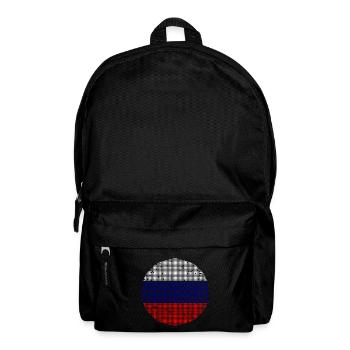 Drapeau de russie Vintage Drapeau russe d’occasion Look - Sac à dos - noir - Devant
