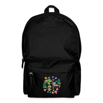 Scuba Diving Sloth Lazy Animal Diving I Gift - Backpack - black - Front