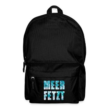 Meer Fetzt Wellen Brandung Gischt Ufer Küste - Rucksack - Schwarz - Vorne