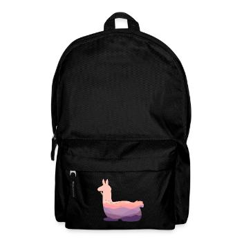 Lama - Rucksack - Schwarz - Vorne