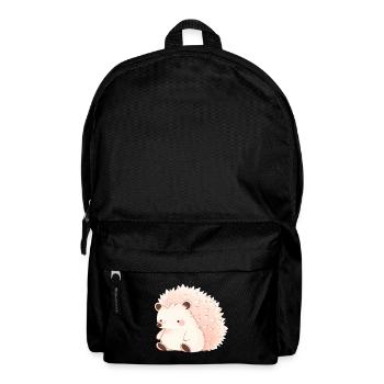 Cute vintage hedgehog - Backpack - black - Front