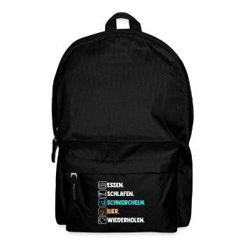 Schullehrerin Lehrerin - Rucksack - Schwarz - Vorne