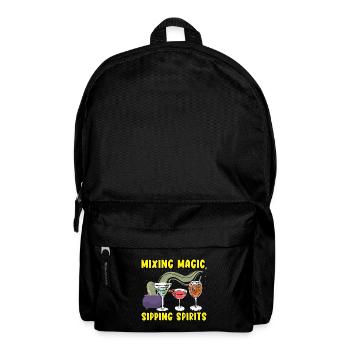 Magical sip spirits mix bartender Hallow - Backpack - black - Front