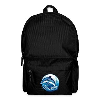 Delfin für einen Biologe Delphinliebhaber - Rucksack - Schwarz - Vorne