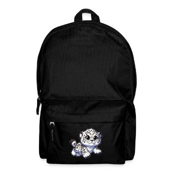 Schneeleopard Leopard Weißer Leopard - Rucksack - Schwarz - Vorne