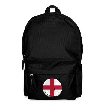 England Flagge Vintage Englische Fahne Used Look - Rucksack - Schwarz - Vorne
