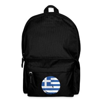 Greece Flag Hellas Athens Greek Flag - Backpack - black - Front