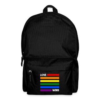 LGBT Rainbow Gay Pride Homo Lesbienne Gay - Sac à dos - noir - Devant