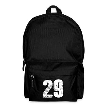 29 Zahl Trikot - Rucksack - Schwarz - Vorne