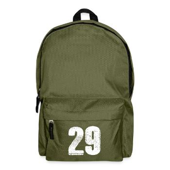 29 Zahl Trikot - Rucksack - Olivgrün - Vorne