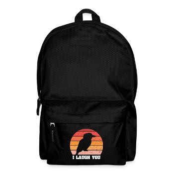 Australian King Fisherman and Lanchender Bird - Backpack - black - Front