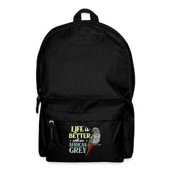 African grey parrot parrot bird Africa - Backpack - black - Front