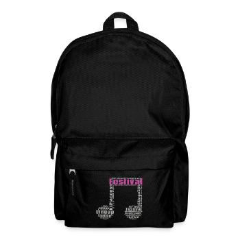 Festival - Rucksack - Schwarz - Vorne