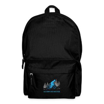 Gravel Bike Gravel Rider Ich bin der Motor Rennrad - Rucksack - Schwarz - Vorne