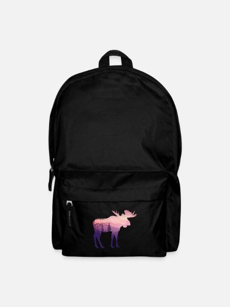 Elch - Rucksack - Schwarz