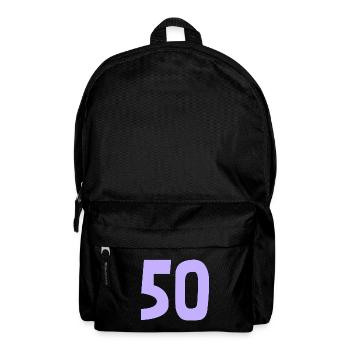 50. 50 ANS. 50e ANNIVERSAIRE. ANNIVERSAIRE 50 ANS. - Sac à dos - noir - Devant