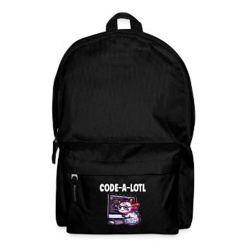 Cadeau de programmation drôle d’axolotl codage - Sac à dos - noir - Devant