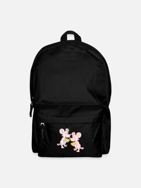Kind Kinder Mäuse Maus Käse Nager Nagetiere - Rucksack - Schwarz