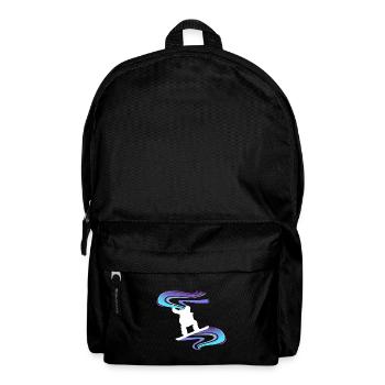 Snowboard Snowboarder Wirbel Weiß - Rucksack - Schwarz - Vorne