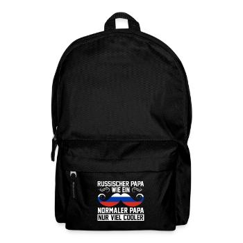 Russischer PApa Russe Russen Vater Vatertag Russla - Rucksack - Schwarz - Vorne