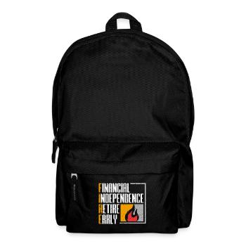 Retired Retirement Fire Frugal Frugalism - Rucksack - Schwarz - Vorne
