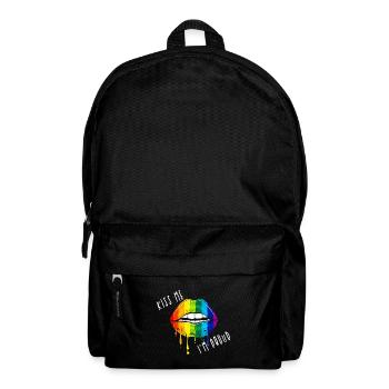 Kiss me - Rucksack - Schwarz - Vorne