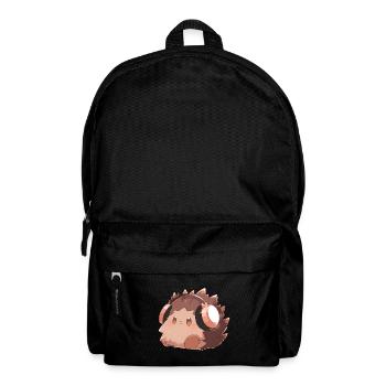 Cute hedgehog with headphones - Backpack - black - Front