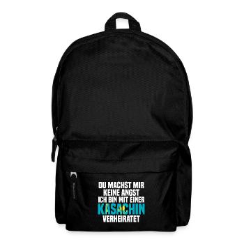 Du machst mir Keine Angst ich bin mit einer Kasach - Rucksack - Schwarz - Vorne