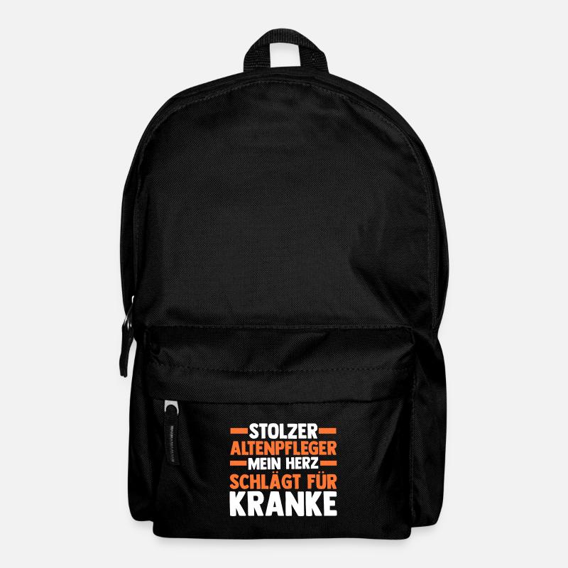 Pflege Pflegekraft Altenpfleger - Rucksack - Schwarz