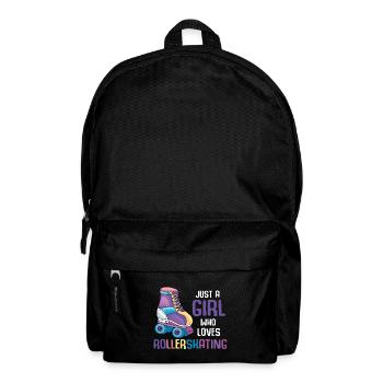 Rollerblading Mädchen Skater Inline Skating - Rucksack - Schwarz - Vorne