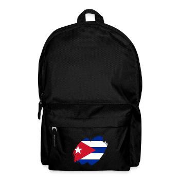 Kuba Flagge Karibik Urlaub Cuba Reise Havanna - Rucksack - Schwarz - Vorne